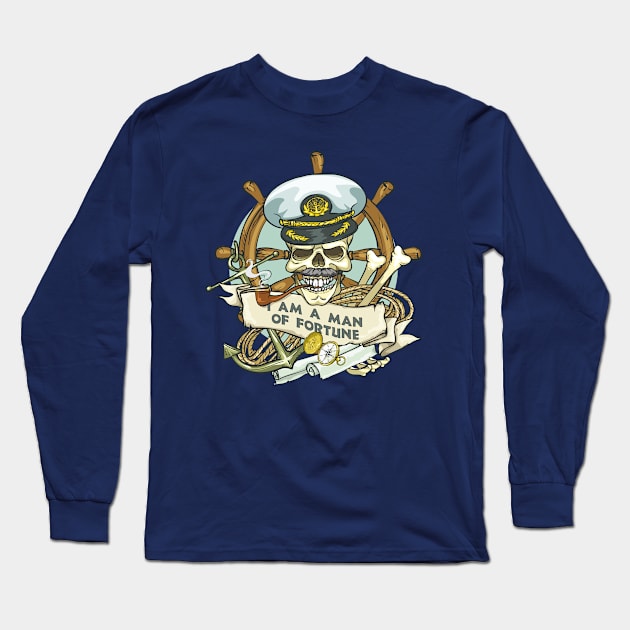 Captain Long Sleeve T-Shirt by SergioArt